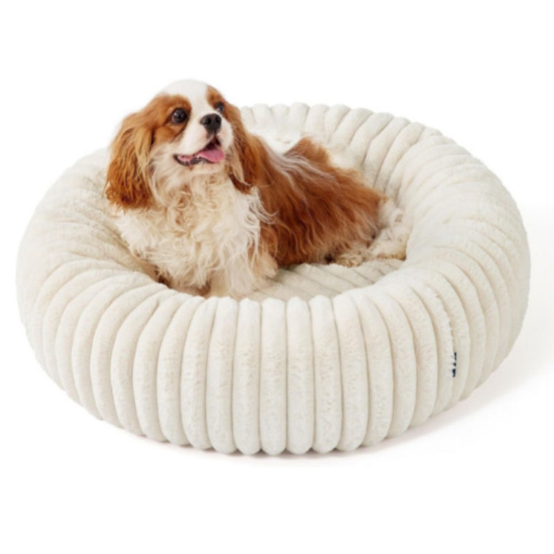 Create a Cozy Haven for Your Furry Friend with Our High-Grammage Plush Round Pet Bed